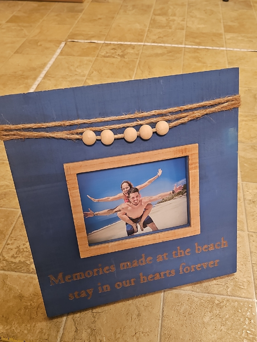Beach Memories Blue Decorative Photo Frame